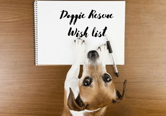 Doggie Rescue Wish list